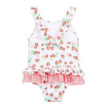 Baby Girls Wild Strawberry Frill Swimsuit