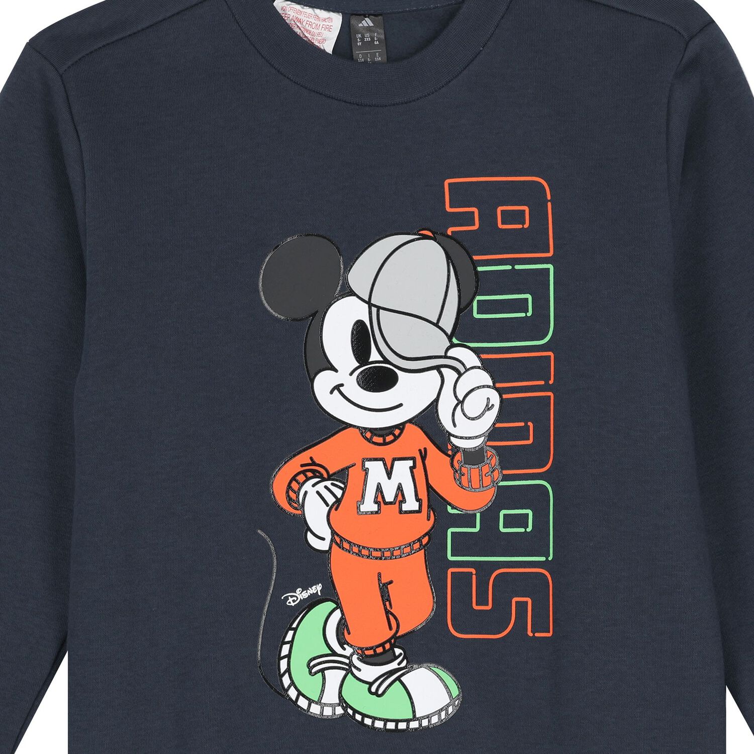 بدلة رياضية للأولاد بشعار ديزني باللون الكحلي , 1, hi-res