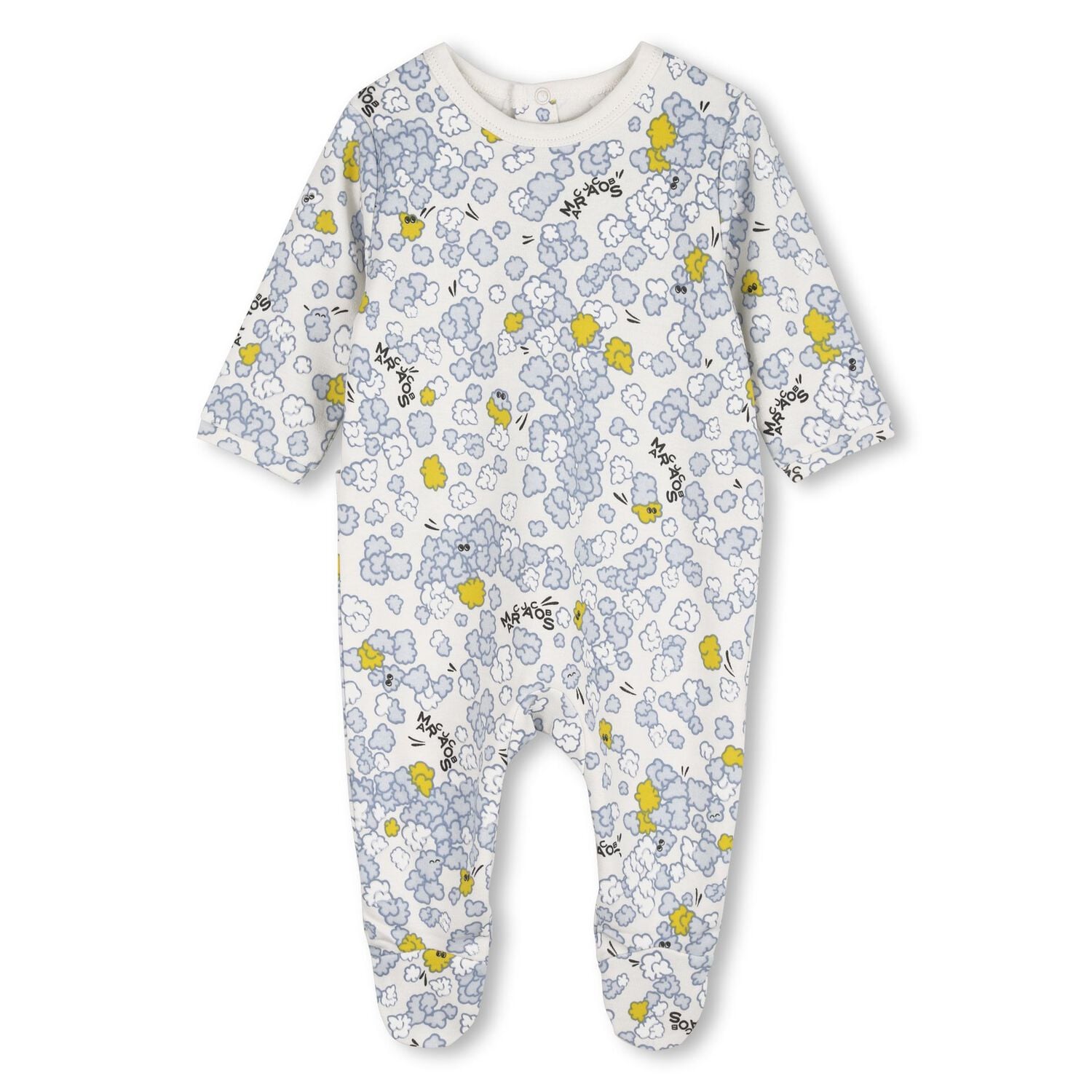 Ivory & Blue Popcorn Logo Babygrow Gift Set, 1, hi-res