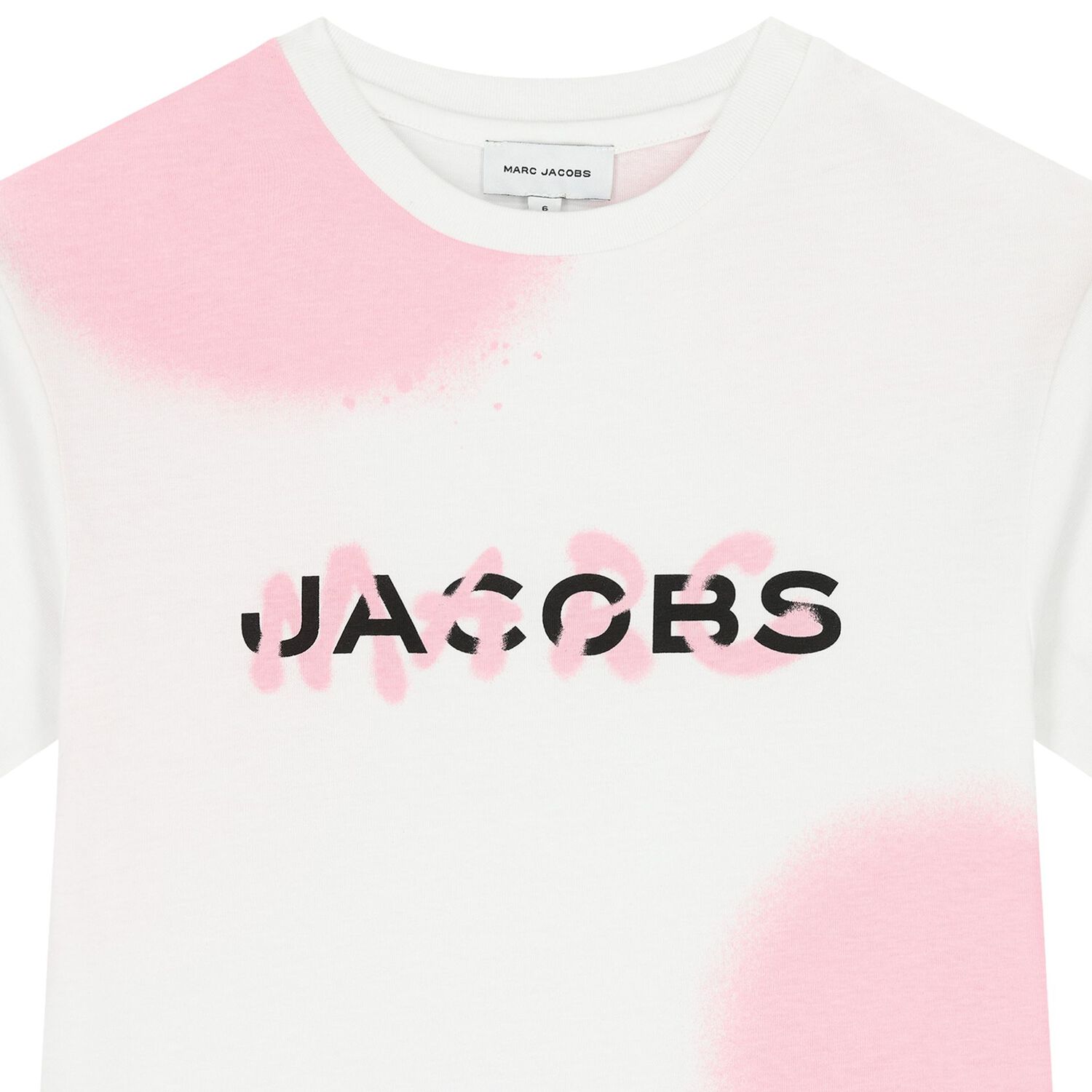 Girls White & Pink Logo Dress, 2, hi-res image number null