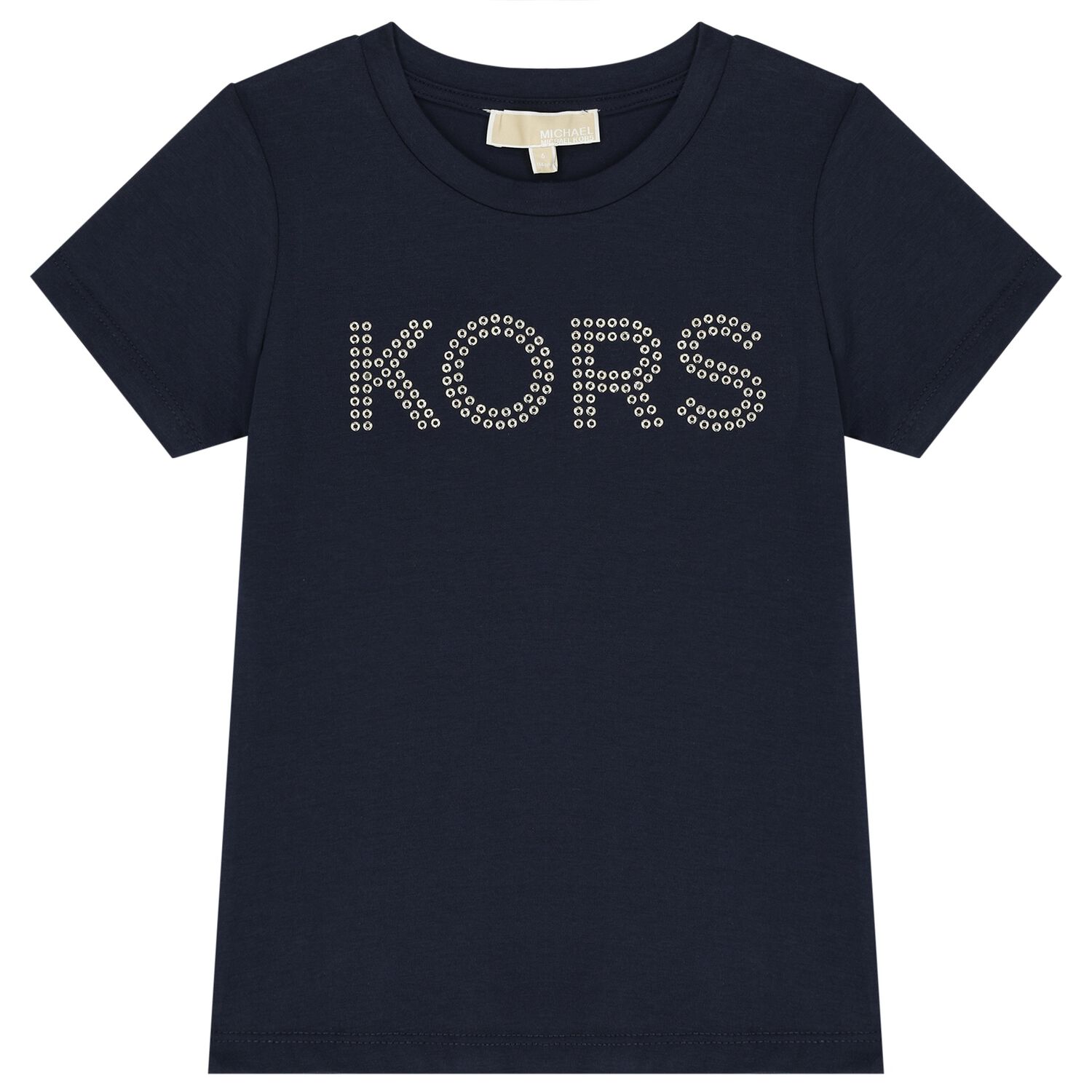 Girls Navy Blue Logo T-Shirt, 2, hi-res