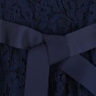 Girls Navy Lace Dress, 1, hi-res