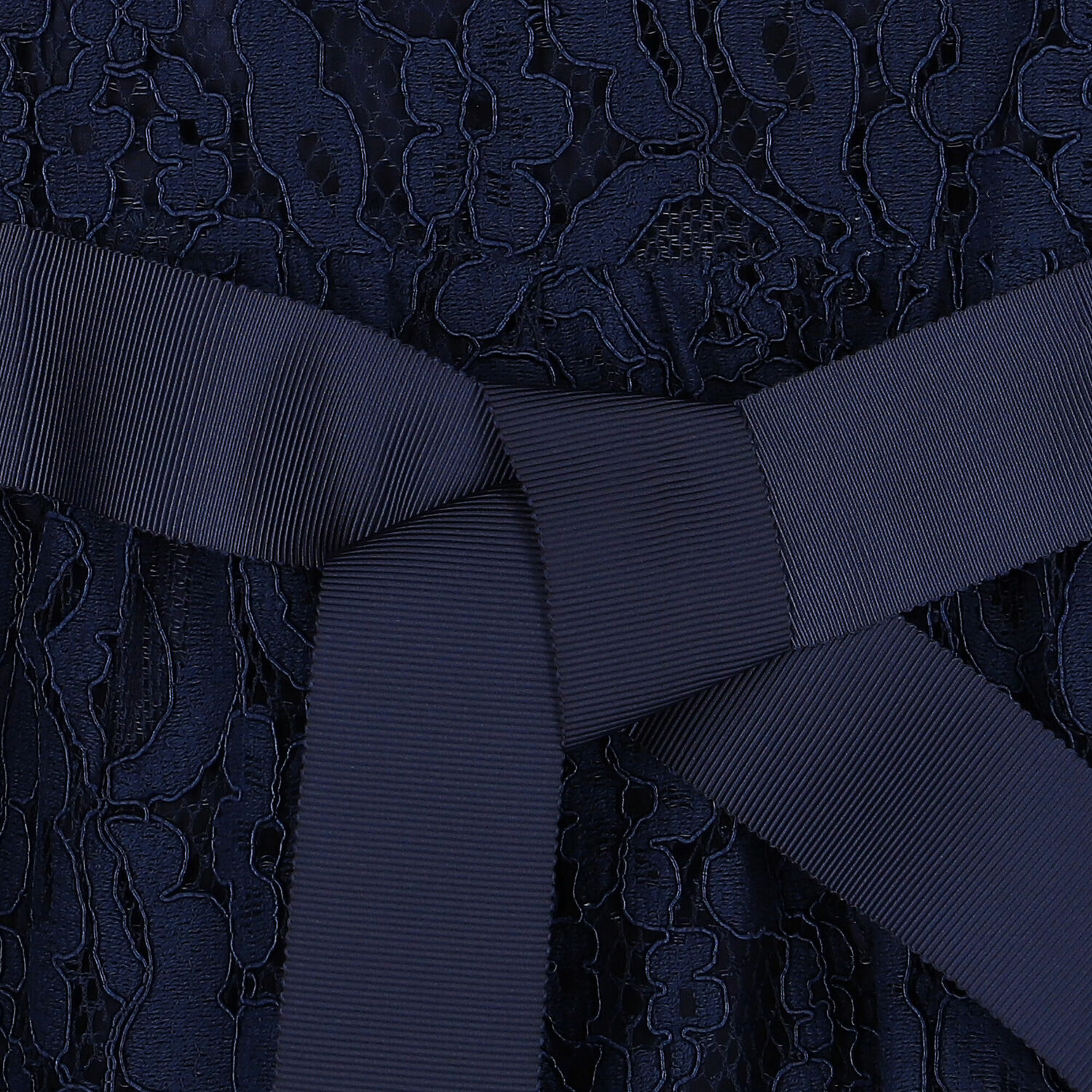Girls Navy Lace Dress, 1, hi-res