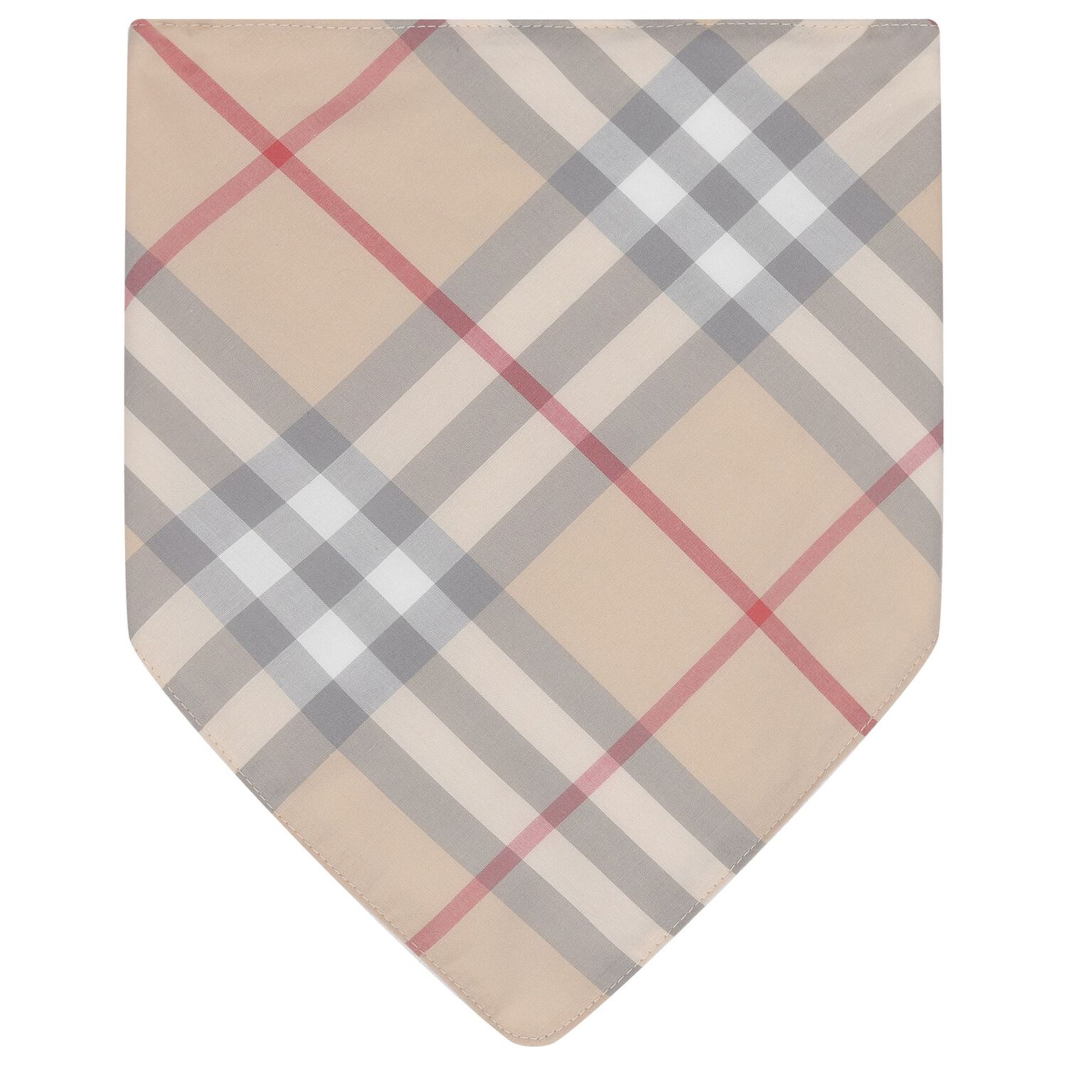 White & Beige Checked Bibs ( 2-Pack ), 1, hi-res