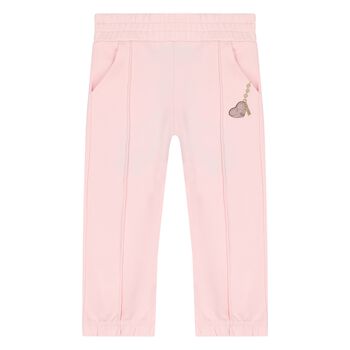 Younger Girls Pink Heart Joggers