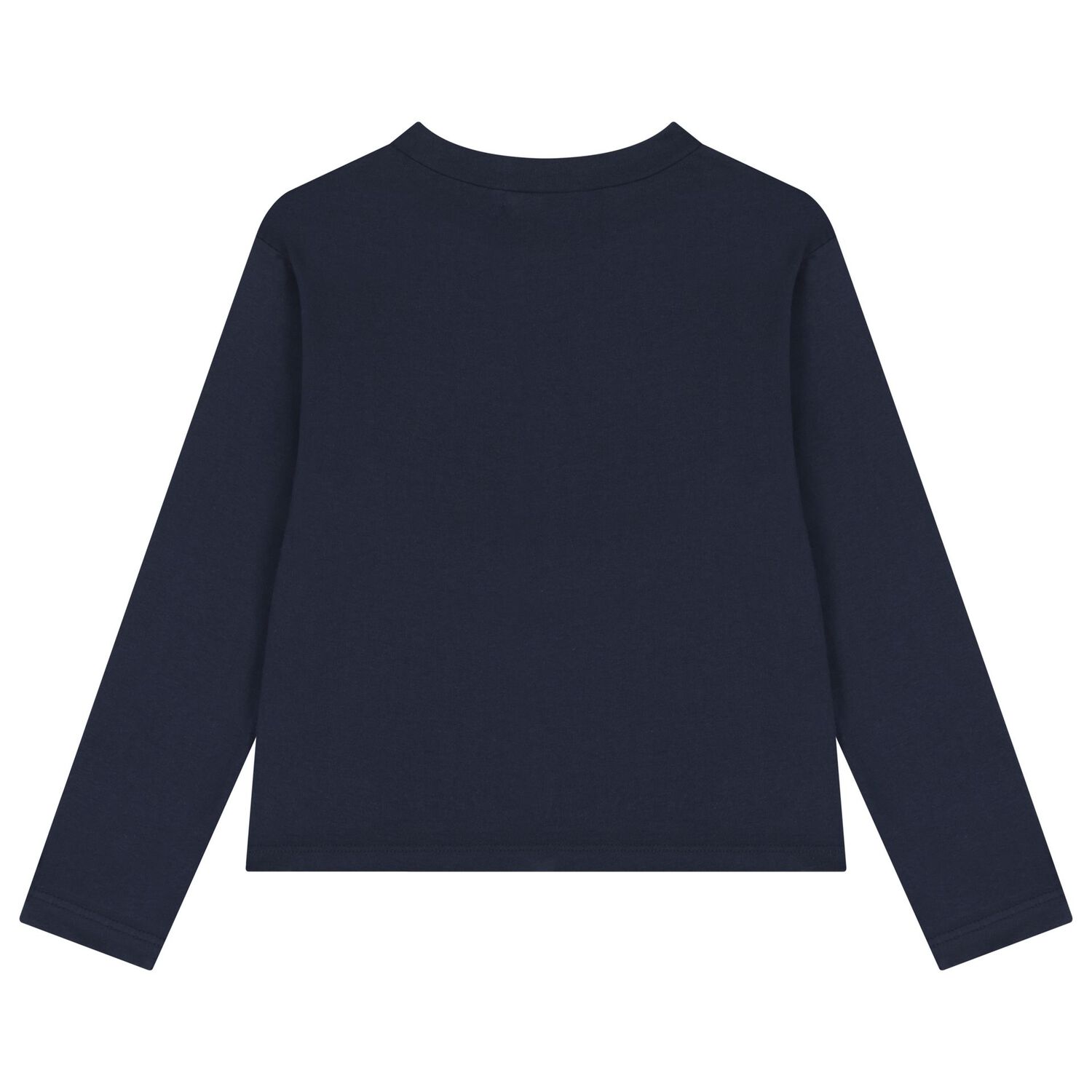 Girls Navy Blue Car Logo Sleeve Top, 1, hi-res