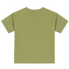 تيشيرت بطبعة ديناصور باللون الأخضر للأولاد, 1, hi-res