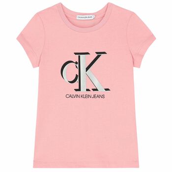 Girls Pink Logo T-Shirt