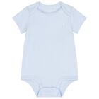 Baby Boys Ivory & Blue Babygrow Gift Set, 1, hi-res