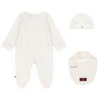 Ivory & Gold Babygrow Gift Set , 1, hi-res