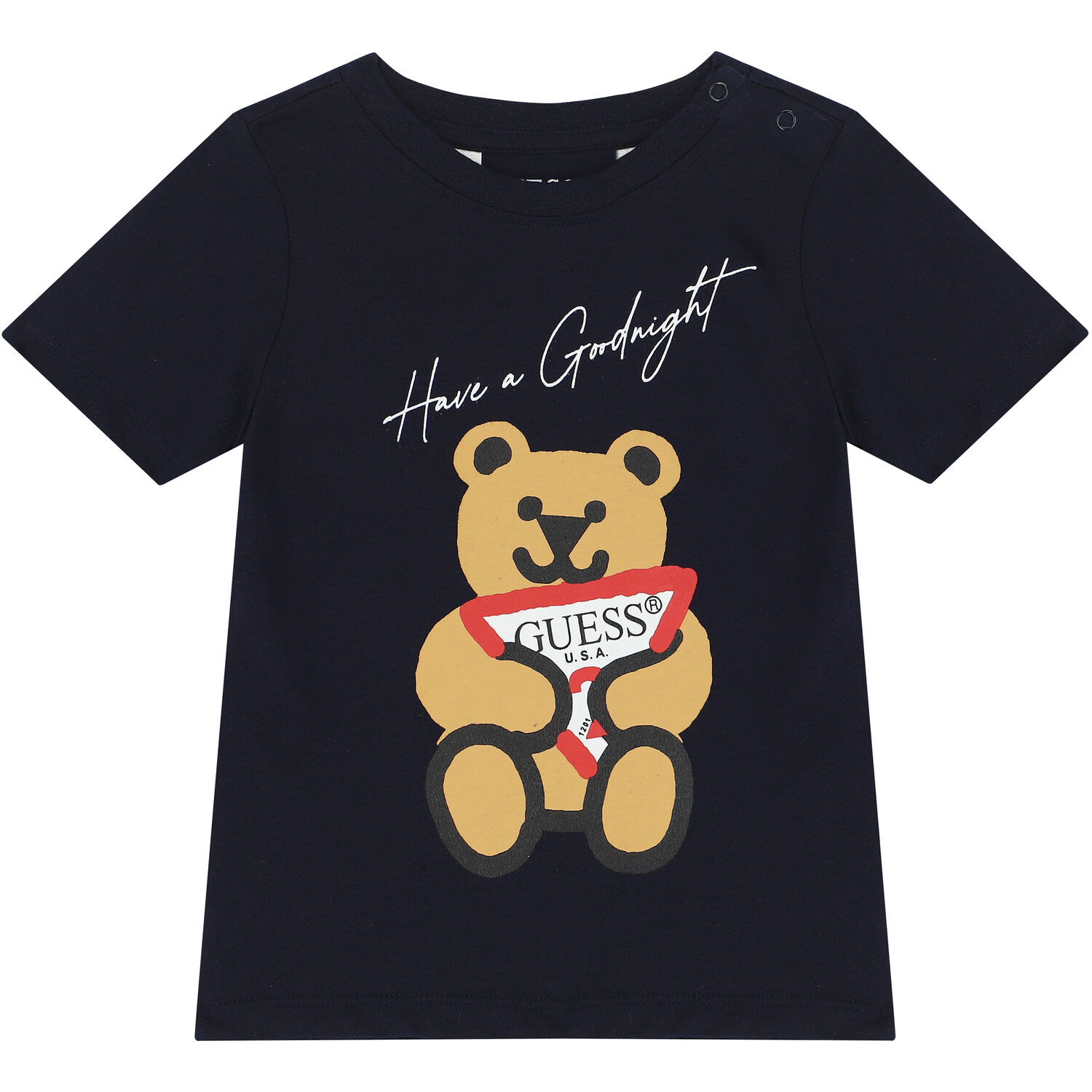 Boys Navy & Grey Logo Pyjamas, 1, hi-res image number null