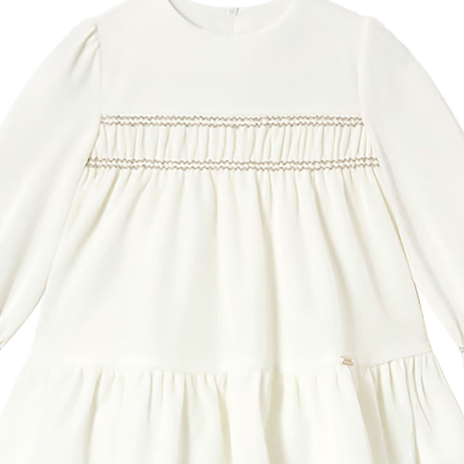 Younger Girls White Dress Set, 4, hi-res