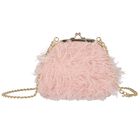 Girls Pink Fringe Handbag, 1, hi-res
