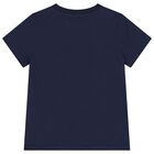 Navy Blue Teddy Bear Logo T-Shirt, 3, hi-res