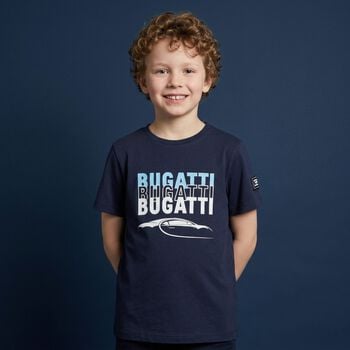 Boys Navy Blue Logo T-Shirt