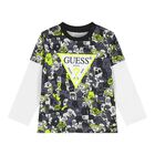 بدلة أولاد رياضية بالشعار باللون الرمادي, 3, hi-res