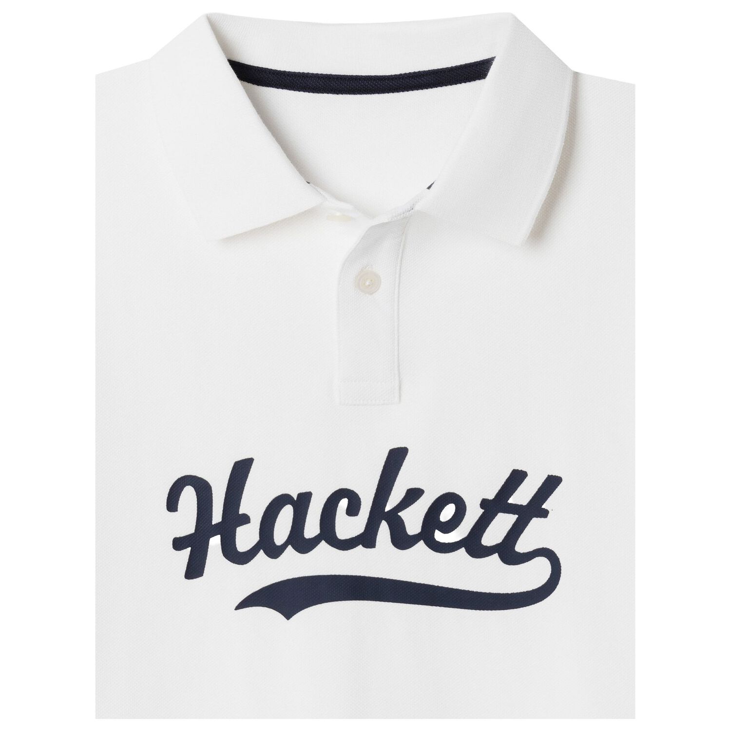 Boys White Logo Polo Shirt , 2, hi-res