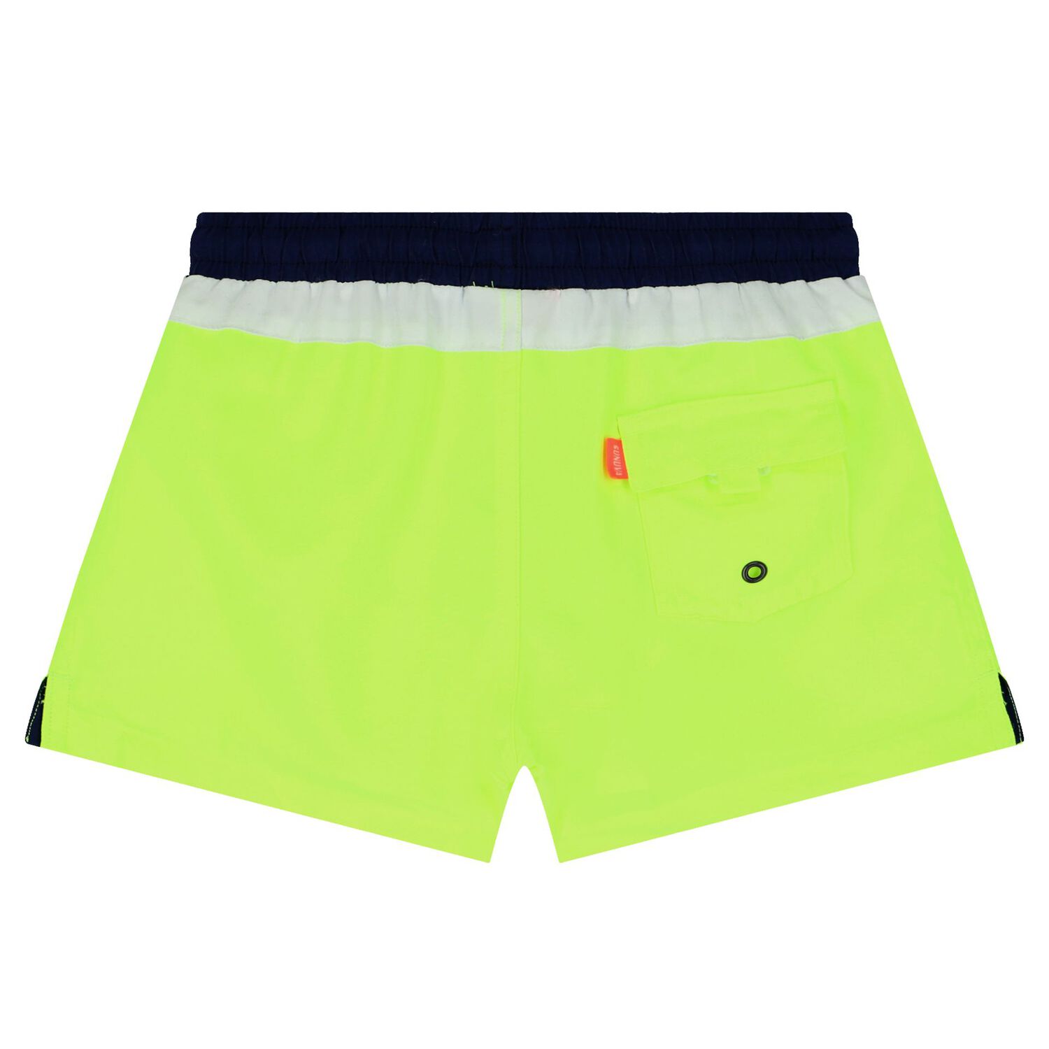Boys Neon Yellow Swim Shorts, 1, hi-res image number null