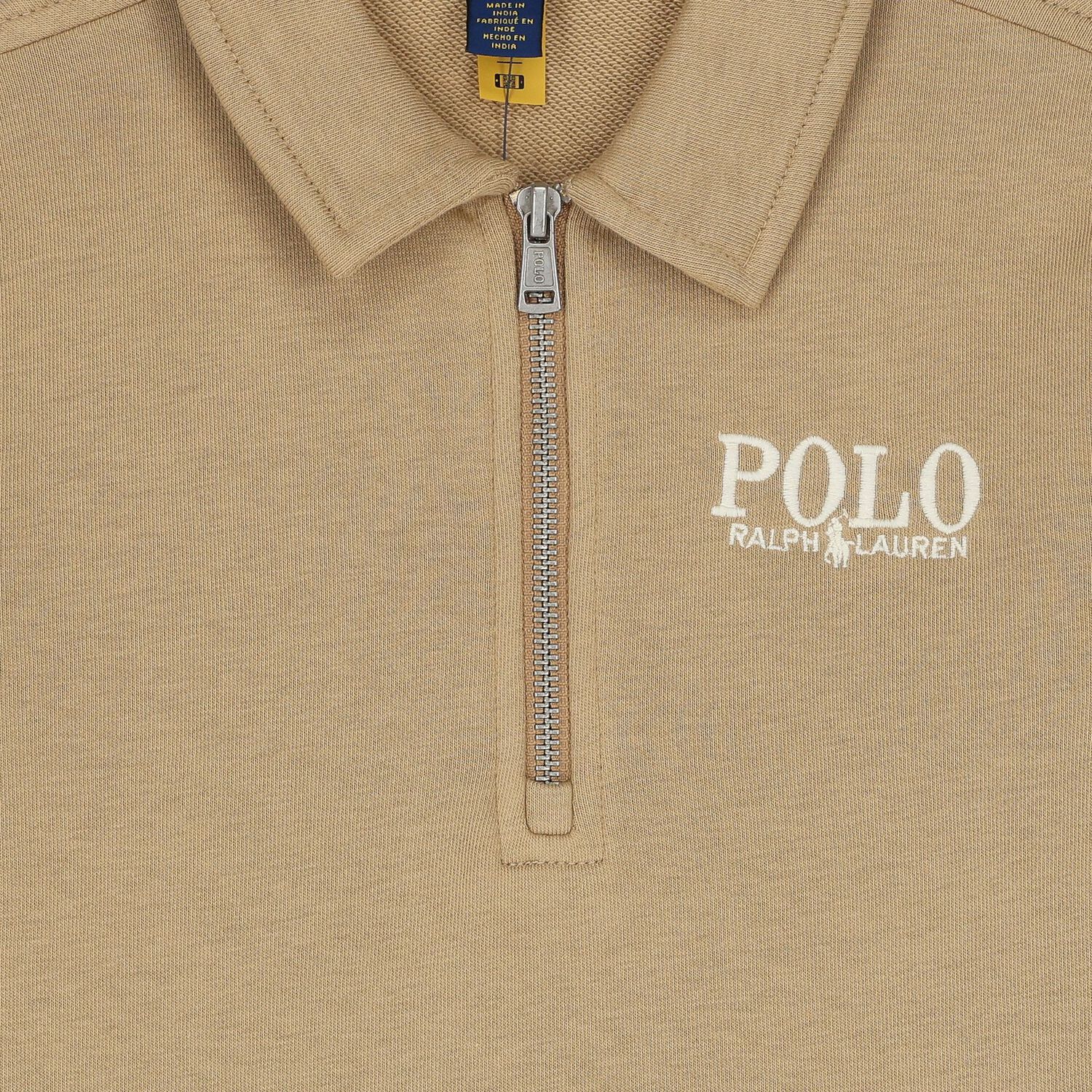 Boys Beige Logo Sweatshirt, 1, hi-res image number null