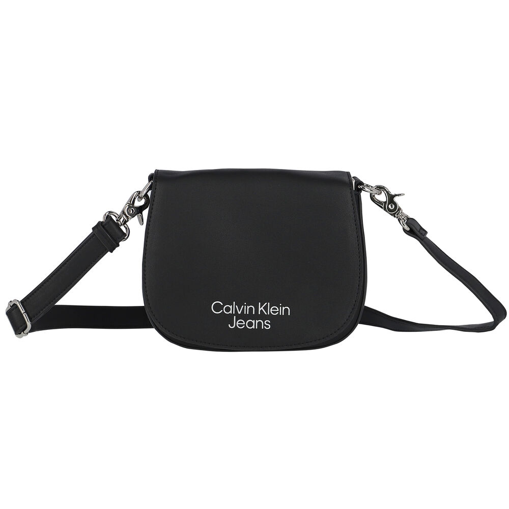Calvin Klein Girls Black Logo Shoulder Bag | Junior Couture UAE