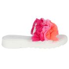Girls White Ruffled Sliders, 1, hi-res