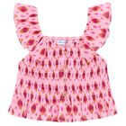 Girls Pink Ruffled Top, 1, hi-res