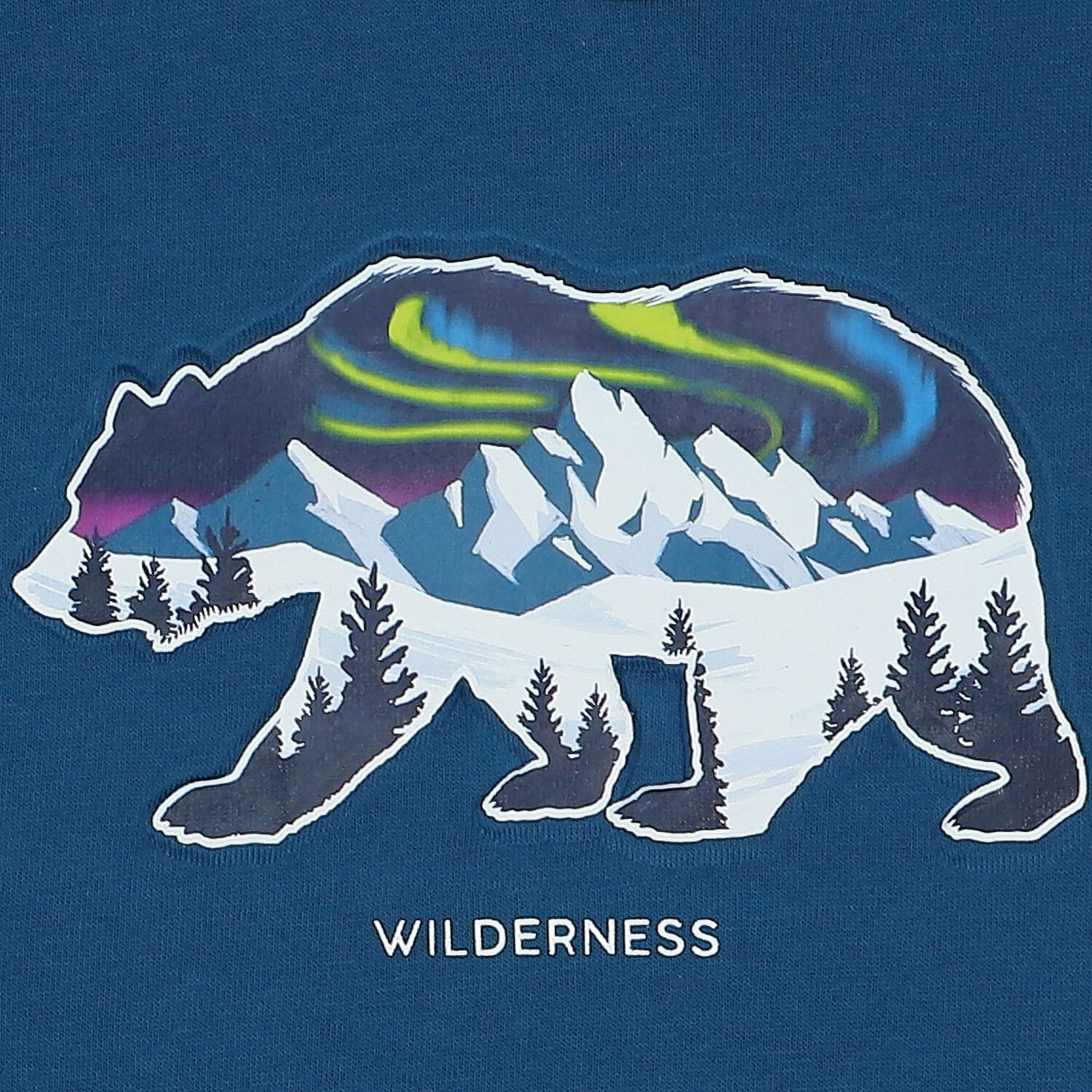 سويت شيرت أولاد بشعار الدب القطبى باللون الأزرق, 1, hi-res