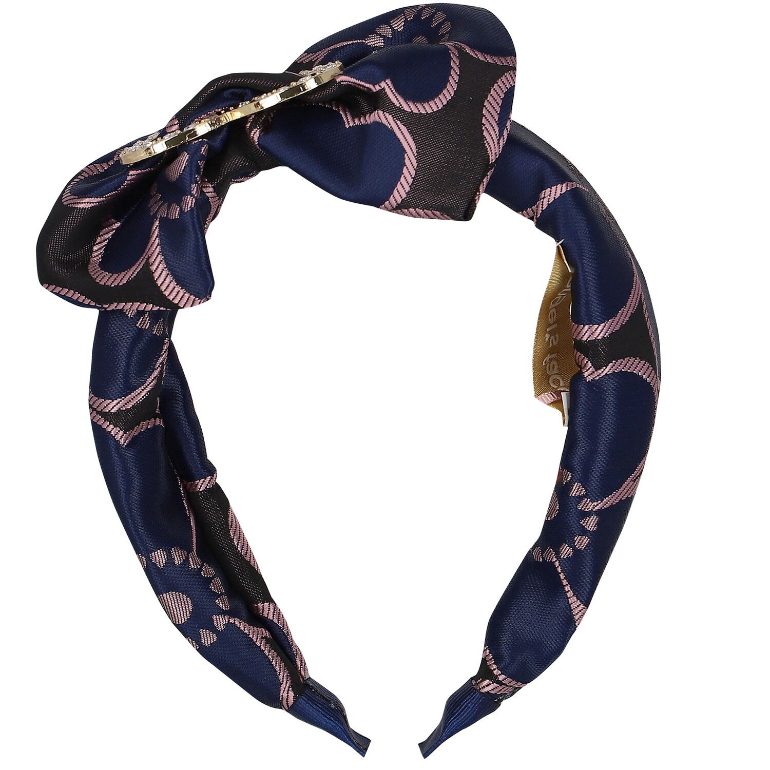 Girls Navy Heart Headband, 5, hi-res image number null