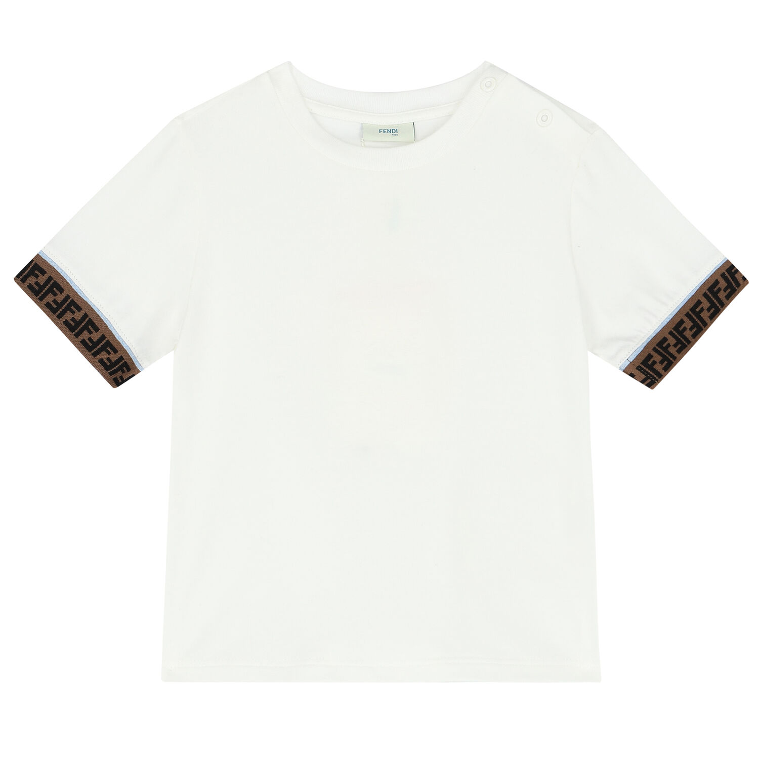 Baby Boys White Logo T-Shirt, 1, hi-res image number null