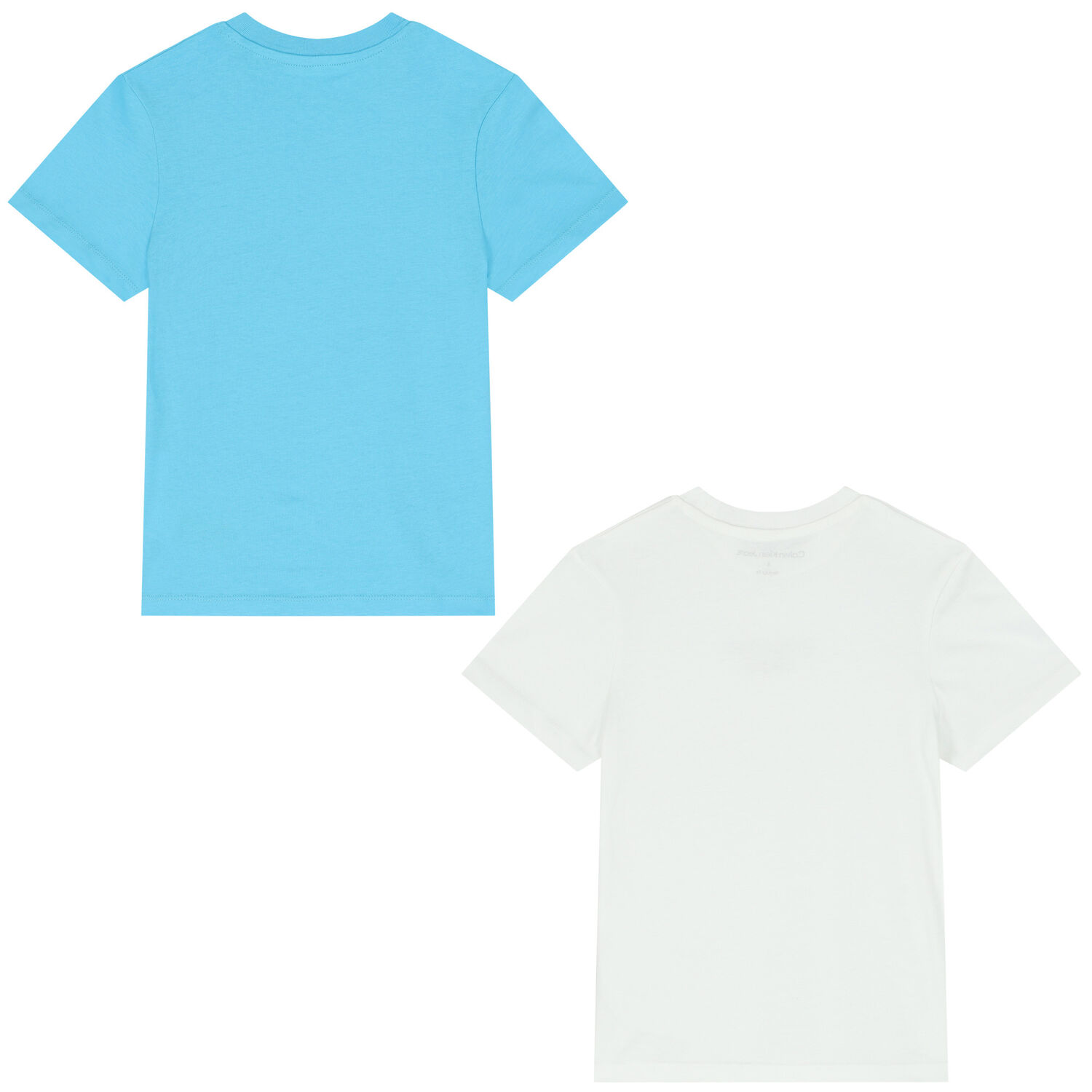 Boys White & Blue Logo T-Shirts ( 2-Pack ), 1, hi-res