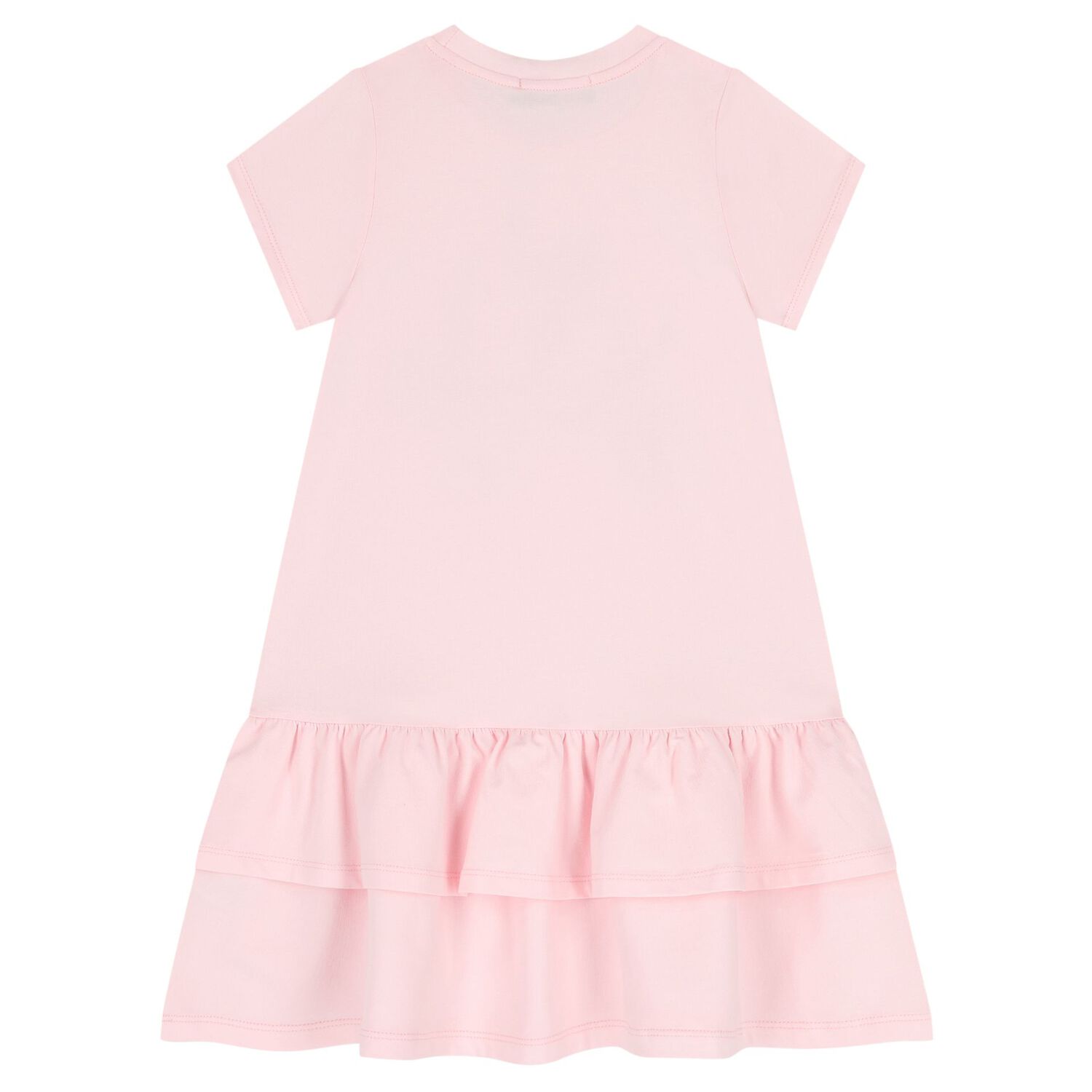 Girls Pink Butterflies Logo Dress, 3, hi-res