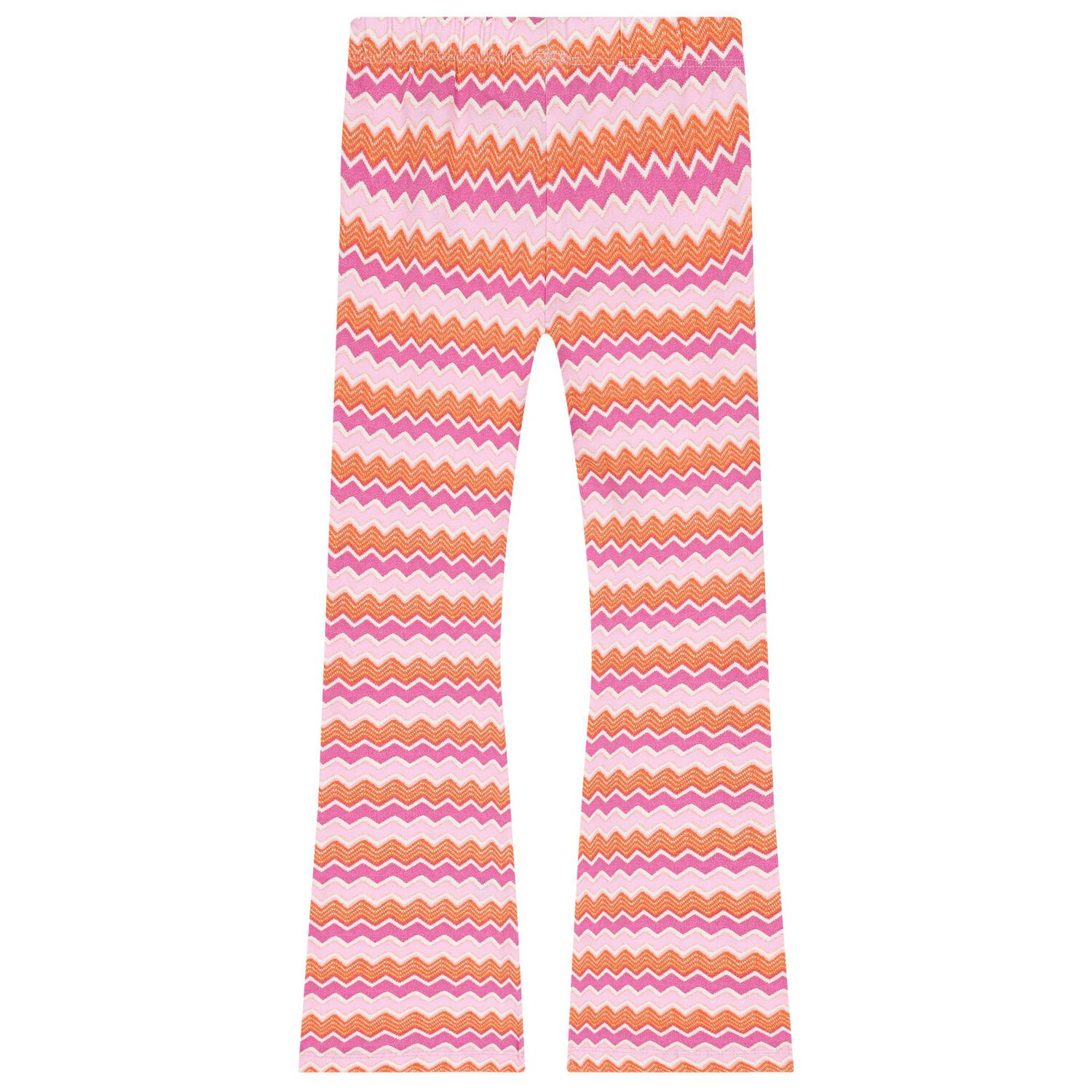 Girls White & Pink Zigzag Leggings Set, 2, hi-res image number null