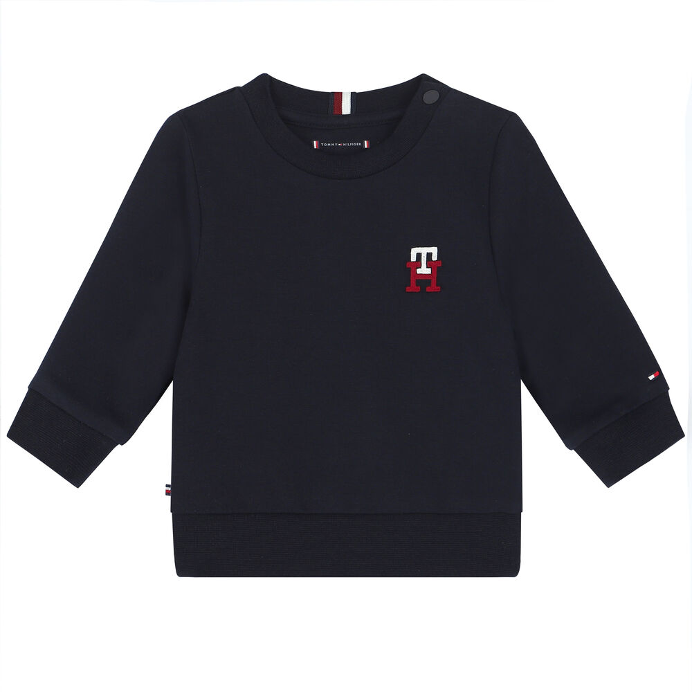 Tommy Hilfiger Baby Boys Navy Logo 3Piece Tracksuit Junior Couture UAE