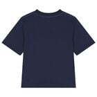 Boys Navy Blue Logo T-Shirt, 2, hi-res