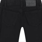 Girls Black Logo Jeans, 1, hi-res