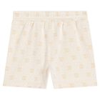 Baby Boys Ivory Logo Shorts, 1, hi-res