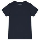 Boys Navy Blue Logo T-Shirt, 1, hi-res