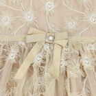 Girls Gold Floral Tulle Dress, 1, hi-res
