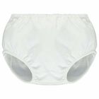 Baby Girls White & Blue Dress Set, 1, hi-res