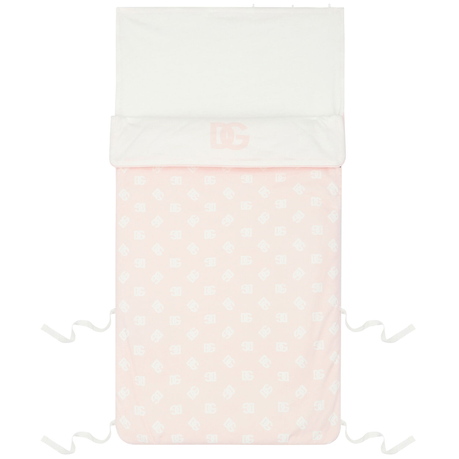 Baby Girls Pink & Ivory Logo Nest, 1, hi-res image number null
