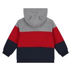 Younger Boys Grey, Red & Navy Blue 3-Piece Tracksuit, 3, hi-res