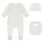 Baby Girls Ivory Babygrow Gift Set, 1, hi-res