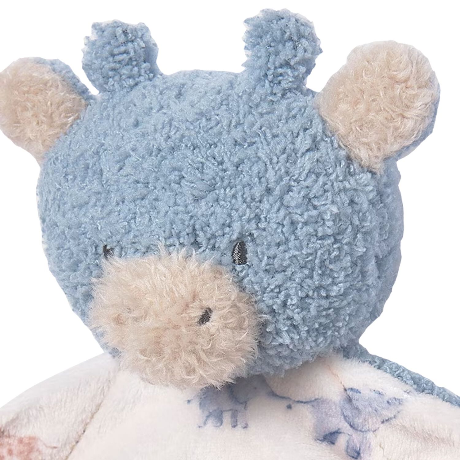 Baby Boys Blue & Ivory Giraffe Doudou Comforter, 2, hi-res image number null