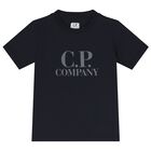 تيشيرت أولاد بالشعار باللون الأسود, 2, hi-res