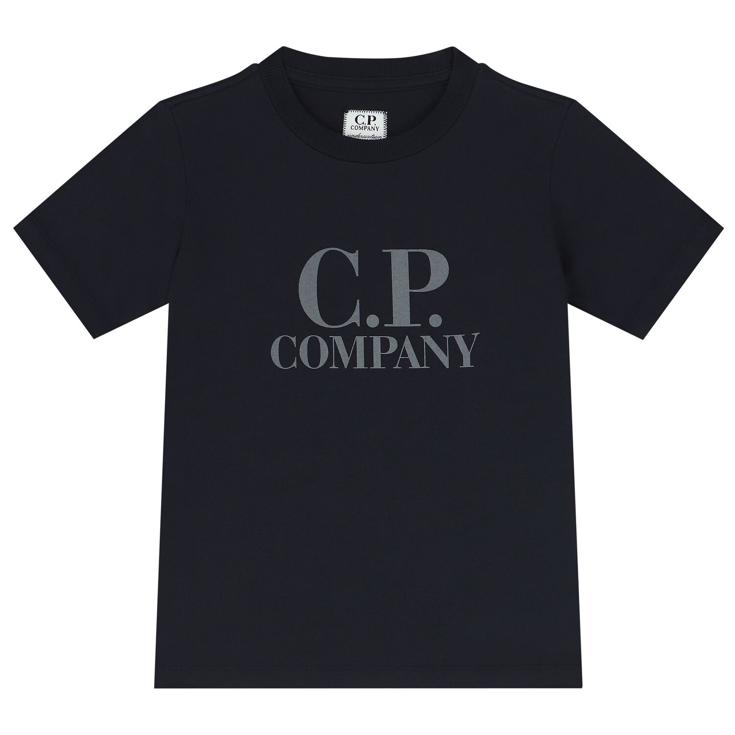 تيشيرت أولاد بالشعار باللون الأسود, 2, hi-res