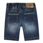 Younger Boys Blue Denim Shorts, 1, hi-res