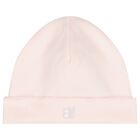 طقم ملابس أطفال بناتي مطرز باللون الوردي على شكل أرانب, 1, hi-res