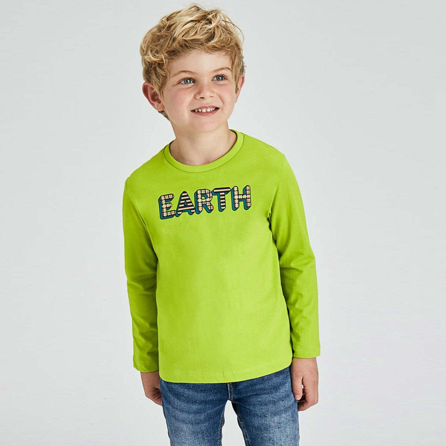 Boys Green & Navy Long Sleeve Tops ( 2-Pack ), 2, hi-res image number null