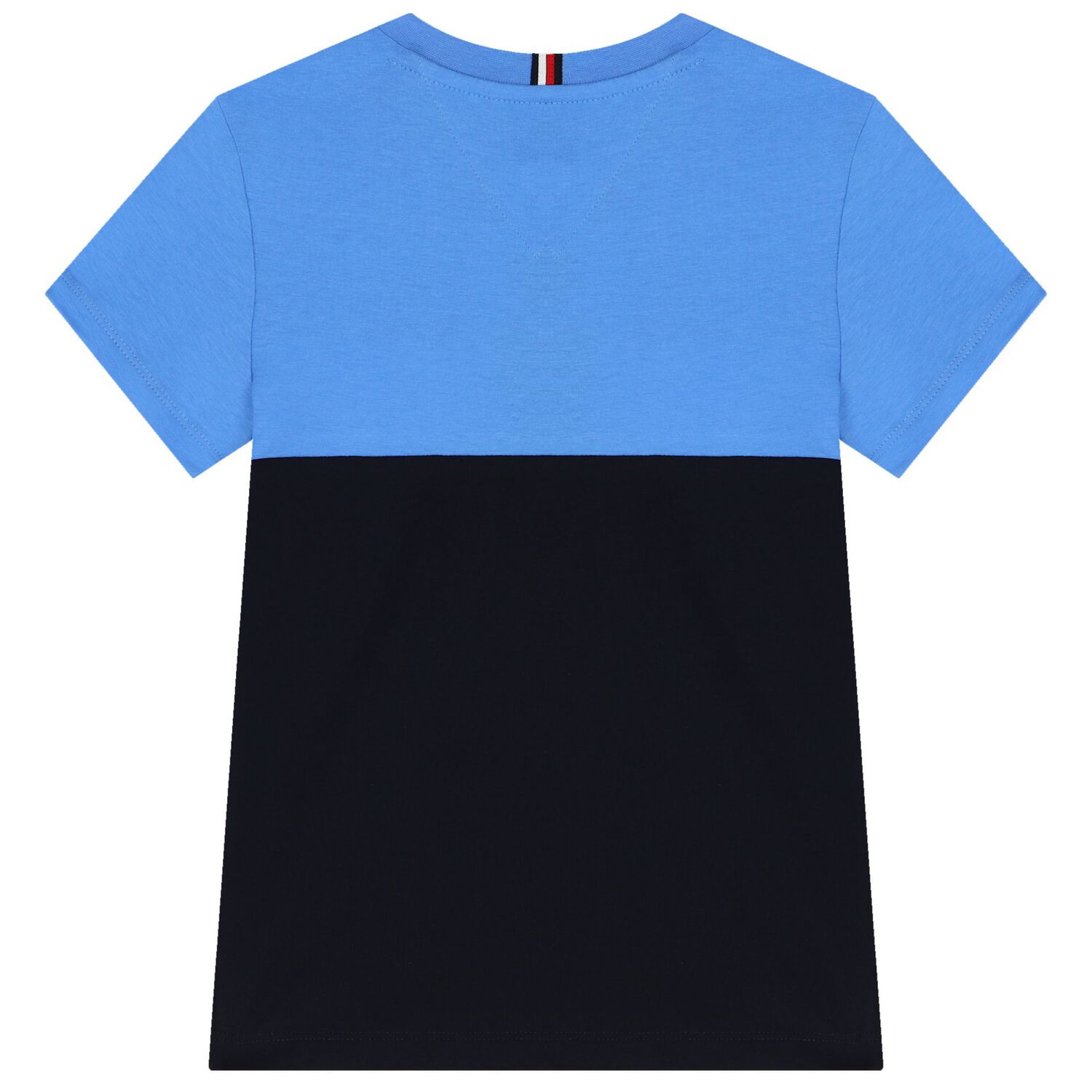 طقم شورت أولاد بالشعار باللون الكحلى والأزرق, 1, hi-res image number null