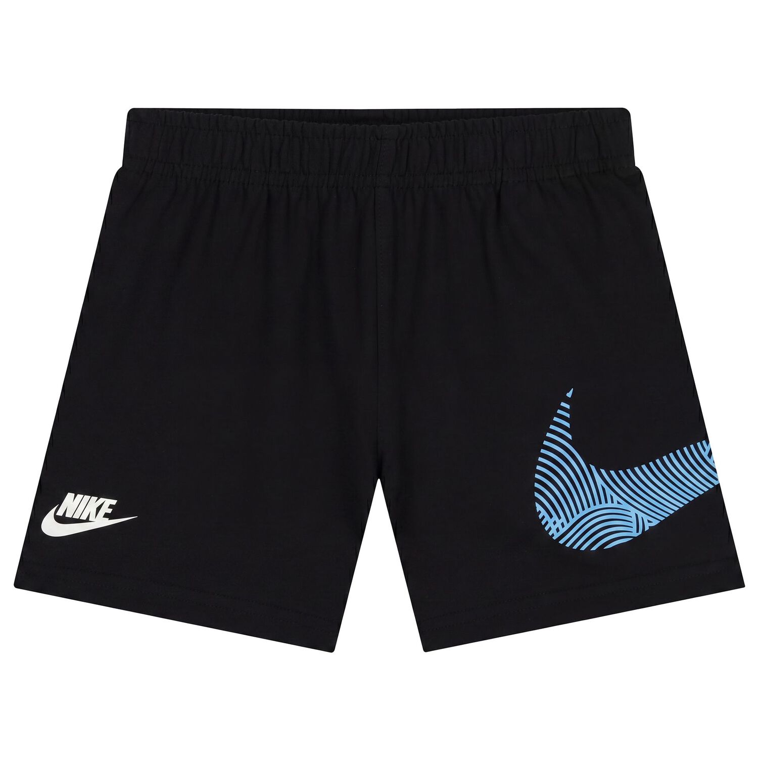 Boys Black Logo Shorts Set, 2, hi-res